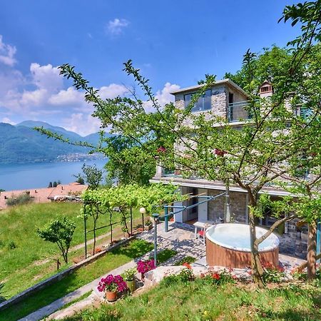 La Casetta Nel Bosco - Hot Tube And Sauna Lierna Exterior foto